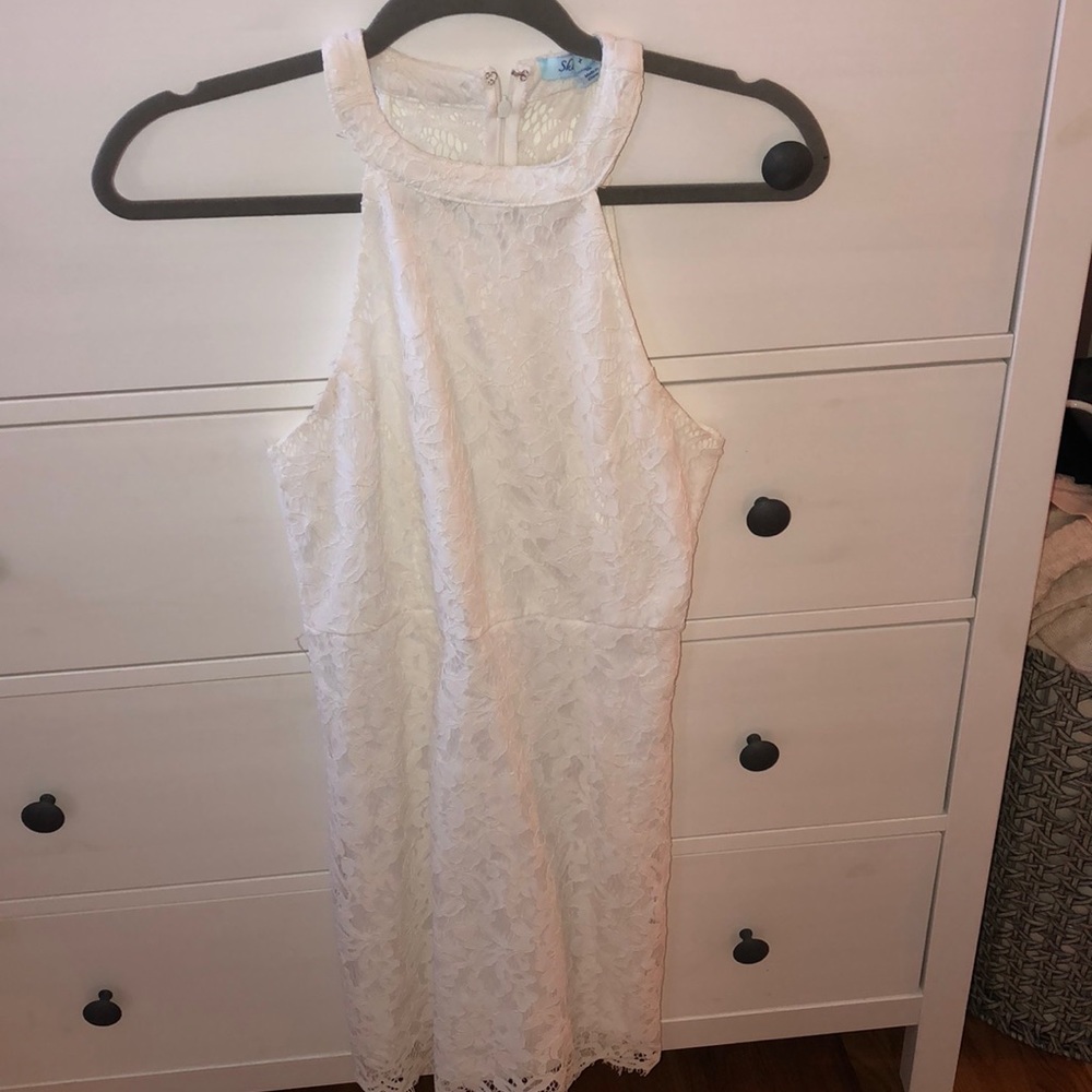 white lace dress- small